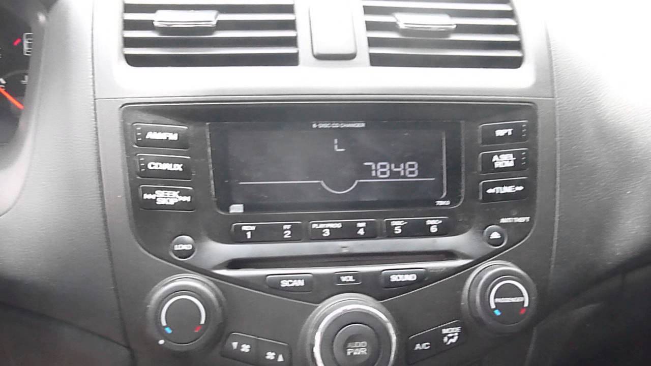 2004 Honda Civic Radio Code Canada